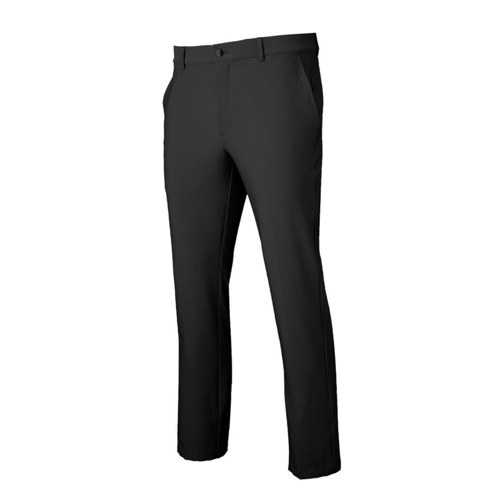 Greg Norman Black Pants 36x34 Flat Front Stretch Tech Gripper Waist TL110646